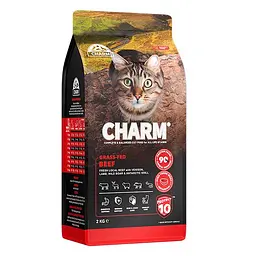 Сухий беззерновий корм для котів Charm Grass-Fed Beef Чарм холістик, Бички вигодувані на траві 2 кг (1001485)