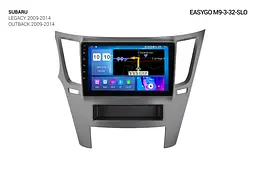 Штатна автомагнітола EasyGo M9-3-32-SLO Subaru Legacy 2009-2014, Outback 2009-2014