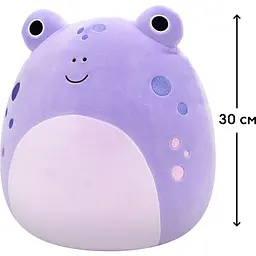 М'яка іграшка Squishmallows Жабка Наомі 30 см фіолетова (SQCR06625) - мініатюра 5
