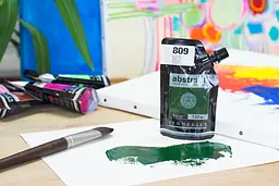 Акрилова фарба Sennelier Abstract, 500 мл, Зелений Хукера (Hooker`s Green) - мініатюра 4