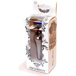 Анальна пробка Boss Of Toys Boss Series - Jewellery Dark Silver Butt Plug Blue, BS6400059, Срібний / Синий - мініатюра 7