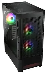 Корпус Cougar Airface RGB Black без БЖ ATX / Micro ATX / Mini ITX USB 3.0 x2 USB 2.0 x1 RGB підсвічування 2x140 ARGB 1x120 ARGB загартоване скло 230x491x386 мм - мініатюра 4
