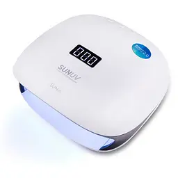 Лампа LED/UV гібрид SUNUV 4S (Original) 48Вт з діодами із кварцевого скла Біло-чорна