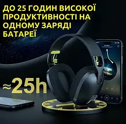 Бездротові ігрові навушники Onikuma B2 / 2.4G / Bluetooth 5.3 / AUX / Black - мініатюра 5