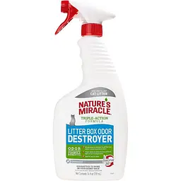 Спрей 8in1 Nature`s Miracle Litter Box Odor Destr для усунення запахів котячого туалету 709 мл (арт.680205/5552 USA)