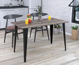 Обідній стіл Лінда 120-65 Прямі кути Loft Design (Дуб Палена)