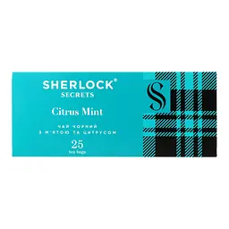 Чай чорний Sherlock Secrets Citrus Mint (25 шт. х 2 г) (920159) - мініатюра 2