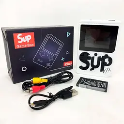 Ретро ігрова приставка SUP Game Box Dendy 400 in 1 AV White [51454] - мініатюра 5