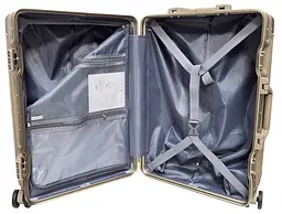 Валіза середня M Madisson Snowball 66503 M 64x43x26 см 100% полікарбонат на клямках Шампань - мініатюра 2
