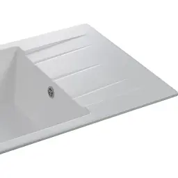 Мийка кухонна GRANADO NAVIA white з сифоном (775*495mm.) (gr3805) - мініатюра 4