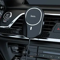 Автотримач з БЗП Hoco CA90, магнітний Чорний - мініатюра 7