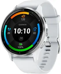 Смарт-часи Garmin Venu 3 Сріблястий Stainless Steel Bezel with Whitestone Case and Silicone Band