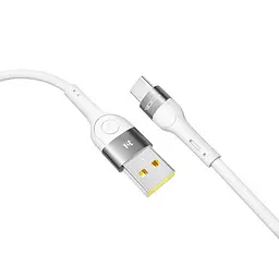Кабель для зарядки USB Ridea RC-XS51 X-Silicone USB-Type C 60W 20V/3A 1.2 м Белый - миниатюра 3