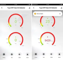 Wifi датчик витоку природного газу + чадного газу 2 в 1 Konlen CM-20, сповіщення в додаток на смартфон (100684) - мініатюра 6