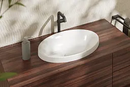 Умивальник Hansgrohe Xuniva D врізний на стільницю з переливом SmartClean white 61058450 - мініатюра 2