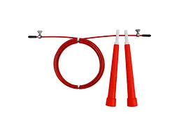 Швидкісна скакалка EasyFit Speed Cable Rope 3 м зі сталевим тросом червона (EF-2039-R) - мініатюра 3
