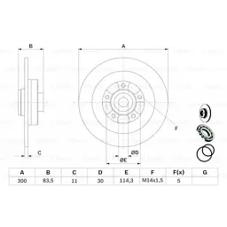 Гальмівний диск Bosch 0 986 479 445 - мініатюра 5