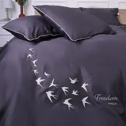 Підковдра MirSon Freedom 0240 Сатин Elit Iron grey 110х140 см (2200008706753) - мініатюра 5
