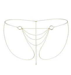 Прикраса на тіло Bijoux Indiscrets Magnifique Bikini Chain Gold ланцюжок-трусики (золотистий)