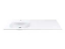 Умивальник Miraggio JESSEL 1200 L (0001588) Mirasoft, Матовий, Накладний/Врізний/Над пральною машиною, Білий - мініатюра 3