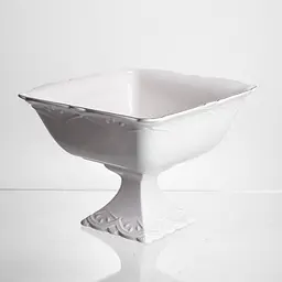 Цукерниця на ніжці порцелянова Pearl 15*15 см Yiwu 120-YH-HG054 - мініатюра 3