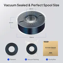 Філамент для 3D-принтерів Elegoo PLA Glitter 1kg Galaxy Black (50.203.0110) - мініатюра 5