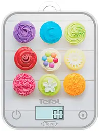 Ваги кухонні Optiss Cake Pops 5кг AAAx2 в комплекті скло різнокольорові Tefal kuh0015494