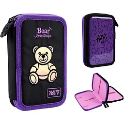 Пенал твердий Yes подвійний HP-01 Bear Sweet Hugs (533710) - мініатюра 2