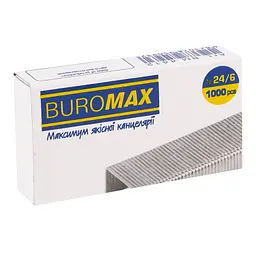 Скоби для степлерів Buromax Люкс №24/6 1000 шт. (BM.4412) - мініатюра 3
