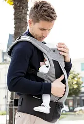 Сумка-кенгуру Bebe Confort Physiones, Gray Mist, світло-сіра (2605440210) - мініатюра 6