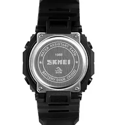Чоловічий спортивний годинник Skmei 1988 (Чорний з синім) - мініатюра 6