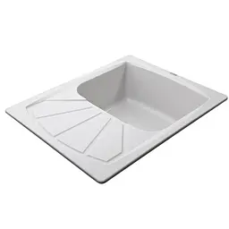 Гранітна мийка Globus Lux Tana перлина 650x500мм 000022416, Сірий - мініатюра 4
