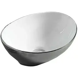 Умивальник Mexen Elza Silver/White MEX-21014079, Білий/срібло