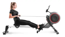 Гребний тренажер  Hop-Sport HS-100AR Roam аеромагнітний сірий + мат - мініатюра 8