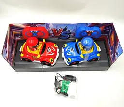 Ігра змагання набір машинок (13см) для тарана на радіокеруванні Battle Bumper Car Pop-up Doll UKC - мініатюра 3