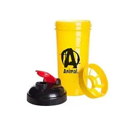 Шейкер Universal Nutrition Animal Shaker 700 мл, жовтий із чорно-червоною кришкою - мініатюра 2