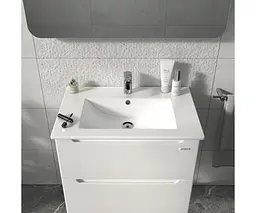 Умивальник Sanwerk у ванну з тумбою "ЕРА QTAP" 70 см, білий (MV0000852) - мініатюра 2
