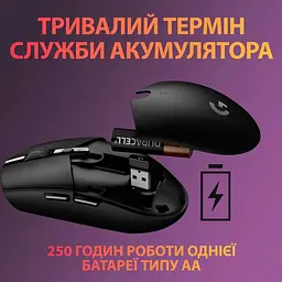 Миша бездротова Logitech G305 Black (910-005282) - мініатюра 8