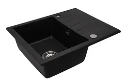 Кухонна мийка гранітна Rea North black ZLE-00124, Чорний