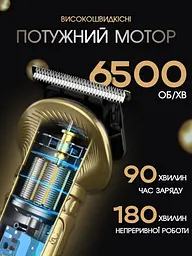 Тример для бороди VGR STYLISH PROFESSIONAL SET 5 Вт 16 насадок , Чохол у подарунок - мініатюра 5