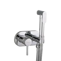 Змішувач вбудований з гігієнічним душем Globus Lux Niagara GLN-2-106 Chrome 30412