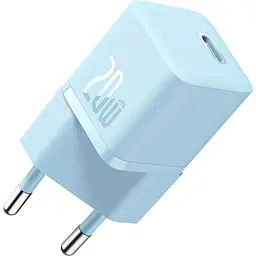 Зарядний пристрій Baseus GaN5 Fast Charger mini 1C 20W EU blue (CCGN050103)