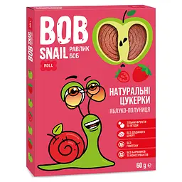 Натуральные конфеты Bob Snail Улитка Боб Яблоко и Клубника, 60 г