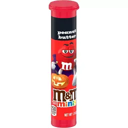 Драже M&M's Minis Halloween Peanut Butter Chocolate Candy Megatube 49.3 г - мініатюра 5