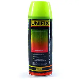 Емаль флуоресцентна в балончику Unifix 400мл жовтий