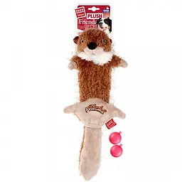 Іграшка для Собак Gigwi Plush Friendz Бобер з Двома Змінними пищалками 63 см - мініатюра 5