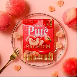 Жувальні цукерки Kanro Pure Gumi Premium White Peaches від Yamanashi зі смаком персика 54 г - мініатюра 3