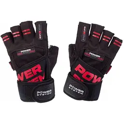 Рукавички для фітнесу Power System PS-2800 Black/Red XL - мініатюра 6