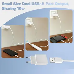 Комплект USB-A зарядних адаптерів 10W для смартфонів, 2 шт - мініатюра 6