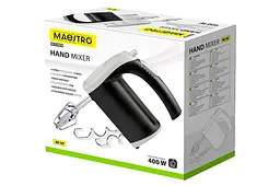 Міксер ручний занурювальний кухонний Maestro MR-505-BLACK 400Вт чорно-сірий - мініатюра 4